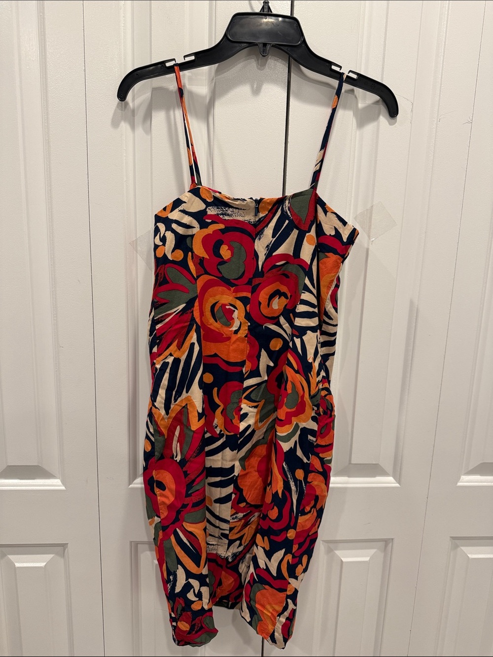 Floral Print Spaghetti Strap Sheath Dress in Multicolor - Picture 5 of 5